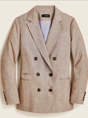 J. Crew Bristol blazer in Italian cotton-linen herringbone
